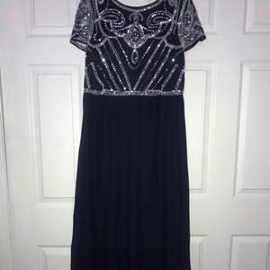 A- like crewneck navy blue dress size 16
